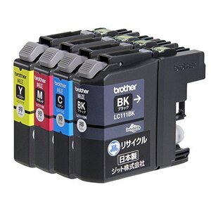 レイワインク ブラザー(Brother) LC111-4PK 4色セット対応 リサイクル インクカートリッジ 日本製 JIT-NB1114P