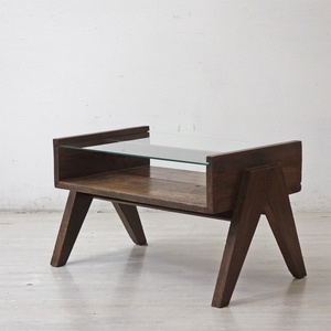 ● ピエールジャンヌレ Pierre Jeanneret コーヒーテーブル Coffee Table スモール チーク無垢材 60‘s チャンディーガル レター CHH/T57