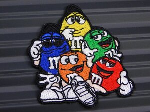 ◆送料\110◆【Ｍ＆Ｍ‘Ｓ・エムアンドエムズ】※《アイロン刺繍ワッペン》　アメリカン雑貨　刺繍ワッペン　アイロンワッペン