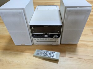 ジャンク　Victor UX-W500　MD カセット CD ミニコンポ