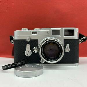 ◆ Leica M3 フィルムカメラ レンジファインダー ボディ Summicron 5cm F2 レンズ シャッターOK ライカ