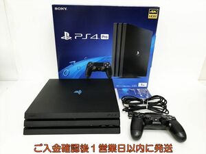 【1円】PS4Pro 本体 セット 1TB ブラック SONY PlayStation4 CUH-7200B 初期化/動作確認済 プレステ4 FW10.00 L05-581sy/G4