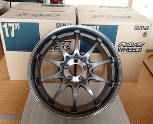 希少な未使用廃版サイズ★RAYS VOLK RACING CE28SL 17×7.5JJ +48 5H PCD100 4本 / 86 BRZ プリウス等に / レイズ TE37 鍛造 17インチ