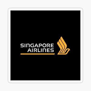 レトロステッカー　Singapore Airlines Logo