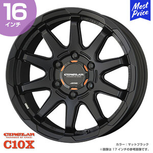 〔4本セット〕CIRCLAR サーキュラー C10X シーテンエックス 16インチ 6.5J 38 6-139.7 ホイール4本 AME 共豊 ハイエース