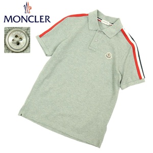 【B3133】【極美品】【トリコカラー】MONCLER モンクレール ポロシャツ トップス カットソー ワンポイントロゴ 国内代理店付 サイズS