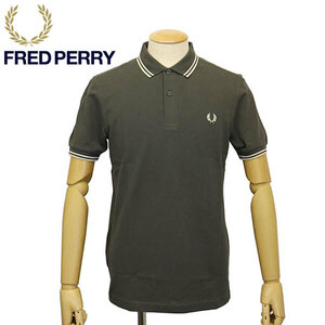 FRED PERRY (フレッドペリー) M3600 TWIN TIPPED FRED PERRY SHIRT ティップライン ポロシャツ FP536 U98FIELDGREEN / OATMEAL S