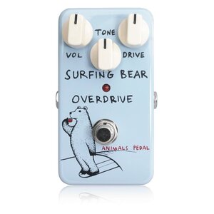 最落無し! Animals Pedal　Surfing Bear Overdrive　/ a47584　最も基本的な歪みを作るためのオーバードライブペダル！ 1円