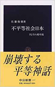 （古本）不平等社会日本 さよなら総中流 佐藤俊樹 中央公論社 S00671 20000625発行