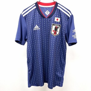 アディダス adidas サッカー 日本代表 キリンチャレンジカップ2019 レプリカユニフォーム Tシャツ 半袖 ポリ100% L ネイビー 紺 メンズ