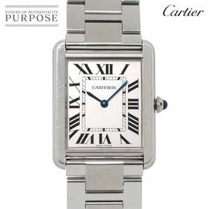 カルティエ Cartier タンクソロ LM W5200014 メンズ 腕時計 シルバー クォーツ ウォッチ Tank Solo 90261924