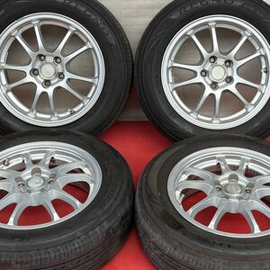 BRIDGESTONE ECO FORME エコフォルムSE-10 15インチ×6J＋45 PCD100/5穴REGNO GR-X2 185/65R15ラジアルき4本プリウスインプレッサ他等。