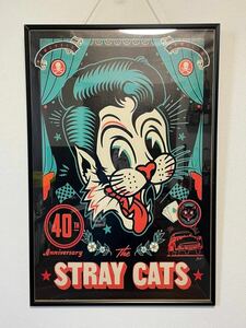 ストレイキャッツ ポスター ブライアンセッツァー ロカビリー stray cats brian setzer 50s ザ　モッズ　mods　ビンテージ　インテリア