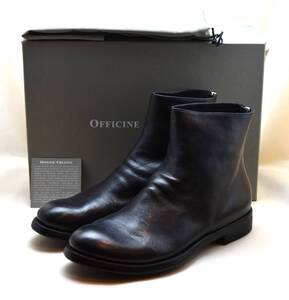 Officine Creative オフィチーネクリエイティブ　ハンドクラフト　高級ジップアップブーツ EUR42 26.5-27cm相当 未使用品 イタリア製