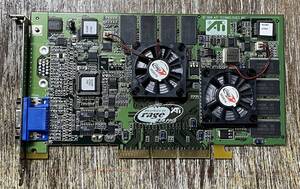 Ati RAGE FURY MAXX 32MB/AGP （Dual GPU/RAGE 128 PRO）起動表示まで確認 送料込み。