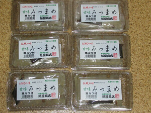 紙屋商店　創業明治元年　伝統の味　みつまめ　黒みつ付　200g×6個　甘草100%　みつ豆　