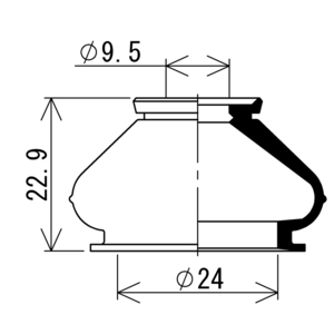 スタビリンクロッドブーツ　ノア系（ＺＲＲ８０－８５）