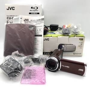 【2点まとめ】JVC Everio エブリオ GZ-E117 ビデオカメラ CU-BD5 BDライター (Everio専用）