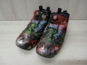 Reebok VETEMENTS GRAFFITI HAND PAINTED INSTAPUMP FURY スニーカー リーボック ブラック 総柄 サイズ28cm 店舗受取可