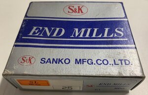 ■☆■値下げ！■お得な未使用品☆4個セット☆SANKO/S&K/三興製作所製☆ハイスエンドミル/END MILL☆SL25 D1■☆■