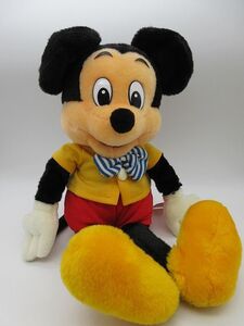 ◆1982年 東京ディズニーランド購入品 ミッキーマウス ぬいぐるみ 約50㎝ 日本製 Walt Disney 当時物 現状品