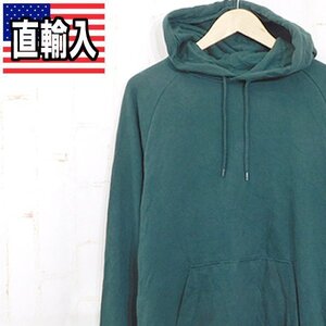 アメリカ直輸入古着　H&M（エイチアンドエム）■無地 スウェットパーカー フーディ■US M■グリーン#ビンテージ　※RY2613017