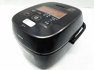 ★動作品 ZOJIRUSHI 象印 NW-JU10 極め炊き 圧力IH式炊飯器 鉄 くろがね仕込み 豪炎かまど釜 ブラック 5.5合 2019年製 0108-327E ♪@100★