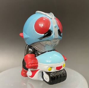 ソフビ 指人形 仮面ライダー新2号&サイクロン号 中古品 仮面ライダーキッズ ソフビコレクション SD仮面ライダー倶楽部