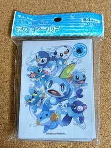 ポケモンカードゲーム デッキシールド (スリーブ) タイプファイターズ 水 ポケモンセンター限定　未開封