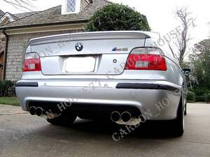 ★BMW E39 M5 カーボン リア アンダー ディフューザー 左右4本出 1996-2003《貼付タイプ》☆.