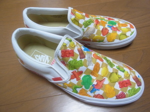 VANS x HARIBO CHECKER BOARD MULTI CLASSIC SLIP-ON ハリボー コラボ スリッポン 28cm USED 