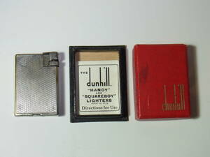 ９★「ハンディ/スクエアボーイ・箱入/ジャンク」ダンヒルオイルライター ヴィンテージ dunhill LIGHTERS Handy SQUAREBOY