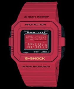 新品　カシオ CASIO G-SHOCK DIGITAL G-5500C-4JF S-KOOL RED 赤色