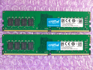 Crucial DDR4 メモリ DDR4-3200Mhz 16GB×2枚 32GB 