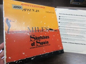 J///LP■US盤■　マイルス・デイヴィス（Miles Davis）「Sketches of Spain」