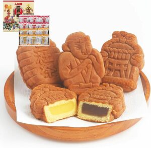 ショウエイ 江戸祭 人形焼 （ こしあん カスタード ） 東京土産 和菓子 お土産に (12個入)