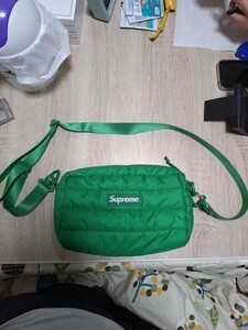 Supreme 22AW 22FW Puffer Side Bag パファーサイドバッグ キルティングバッグ Green　美品　正規　22aw 希少