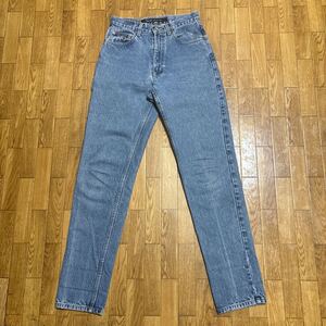 90s USA製 DKNY JEANS スリム テーパード 6サイズ ダナキャラン 古着 皮パッチ