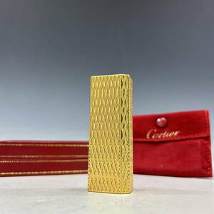 1円〜美品【カルティエ/Cartier本物】ライター/ゴールド/ガスライター【K976M