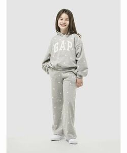 新品 GAP ギャップ 2枚セット GAPロゴ ワイド スウェットパンツ キッズ 裏起毛 星