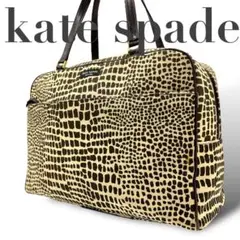 ✨美品　kate spade ケイトスペード ハンドバッグ アニマル柄 キリン柄