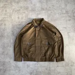 90s short fake suede bomber jacket