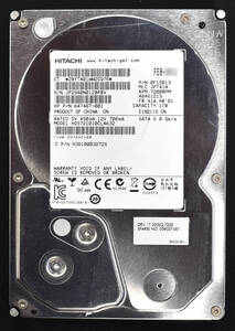 日立 HGST HDS721010CLA632 ディスク容量:1TB SATA300 HDD 2012年製造 (Cristal DiscInfo 正常) 使用時間 13900H (管:PH20