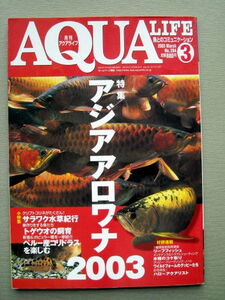 魚 月刊アクアライフ 2003/3 アジアアロワナ2003