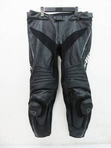 G3593●レザーパンツ ダイネーゼ DAINESE MISANO LEATHER PANTS ?●サイズ52●膝プロテクター付き●ミサノ レザーパンツ●オートバイ