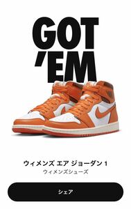 NIKE WMNS AIR JORDAN 1 HIGH OG Starfish 26.5cm DO9369-101 ナイキ エアジョーダン1 スターフィッシュ 26.5cm Nike Air Jordan 1 RETRO