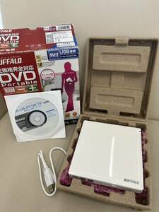 BUFFALO 外付ポータブルDVDドライブ DVSM-PN58U2V-WH