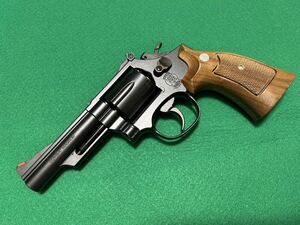 ■東京マルイ M19 ガスリボルバー S&W 4インチ 357マグナム リアルカート仕様 木製グリップ付 次元