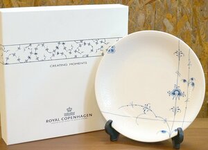 【未使用/保管品】 ROYAL COPENHAGEN/ロイヤルコペンハーゲン ブルーパルメッテ プレート30cm 大皿 食器 洋食器 2014158