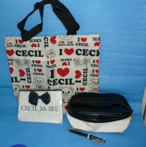 A★未使用・非売品★CECIL McBEE（セシルマクビー）2011年セシルベアトートバッグとボールペン他4点